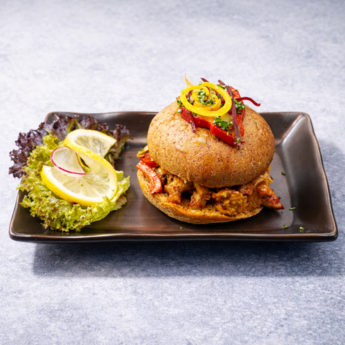 Fajita chicken burger